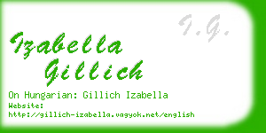 izabella gillich business card